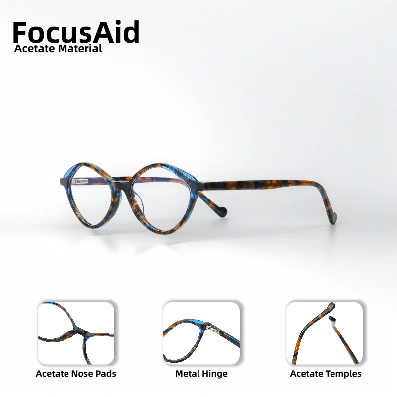 

Luxury Cat-Eye Glasses Optical Glasses For Woman, Fashion Computer Glasses Clear Lenses Suitable For Work Reading