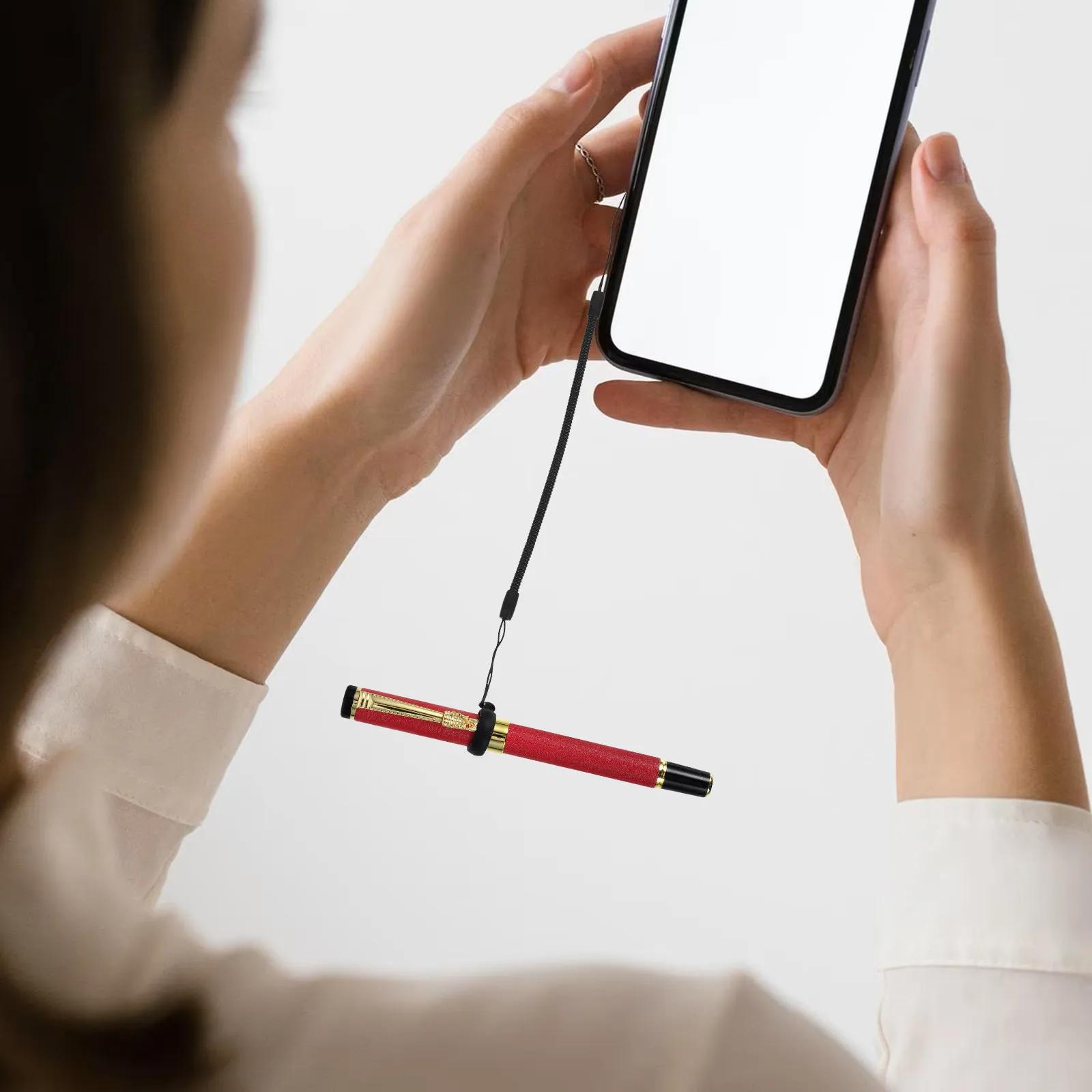 10Pcs Handwritten Pen Anti Lost Lanyard High Elastic Spring Rope Retractable Pen Lanyard Strap Wrist Strap for Stylus Pens