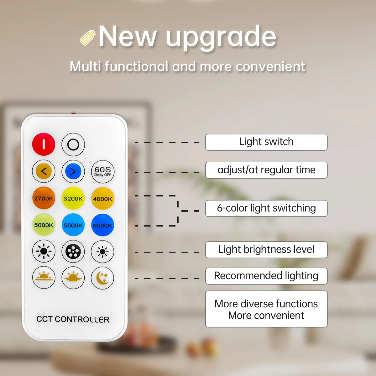 576leds/m alto brilho cob tira conduzida 24v sem cintilação 2700k-6500k pode ser escurecido fita cct ra90 para decoração de parede de armário de cozinha