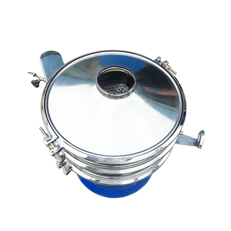 Electric Rotary Vibrating Sieve Sifter vibration sifter 500 mesh for medicine herb coffee bean powder