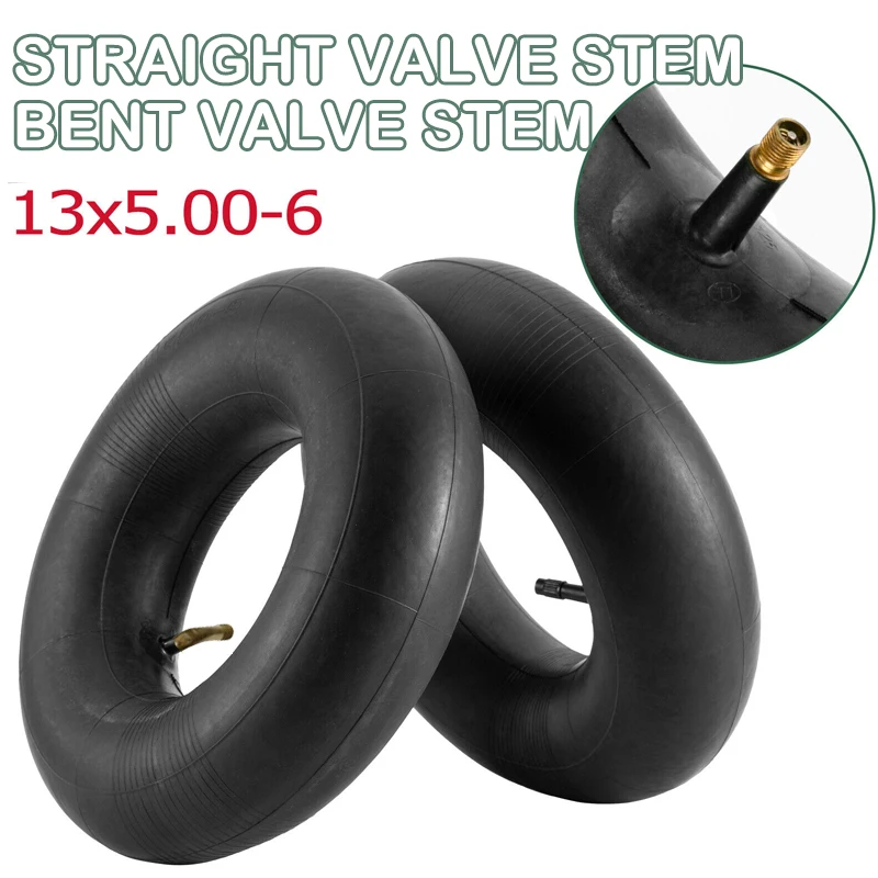 

13X5.00-6 Straight/Curved Valve Rubber Inner Tube ATV Motorcycle Snow Blower Lawn Mower Tire Inner Tube