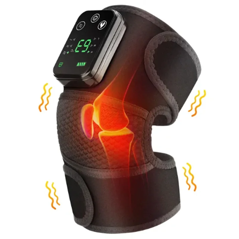 AA81-Electric Heated เข่านวด 3-In-1 ข้อศอกและไหล่ Pain Reliever ความร้อนการสั่นสะเทือน Moisture Removal ติดตั้งง่าย