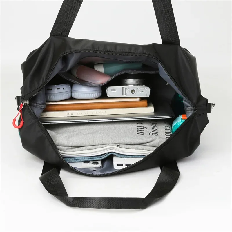 Folding Luggage Travel Bag Print Carry On Large Capacity Weekend Bag Dry Wet Separation Waterproof Sports Gym Bag Women Tote Bag