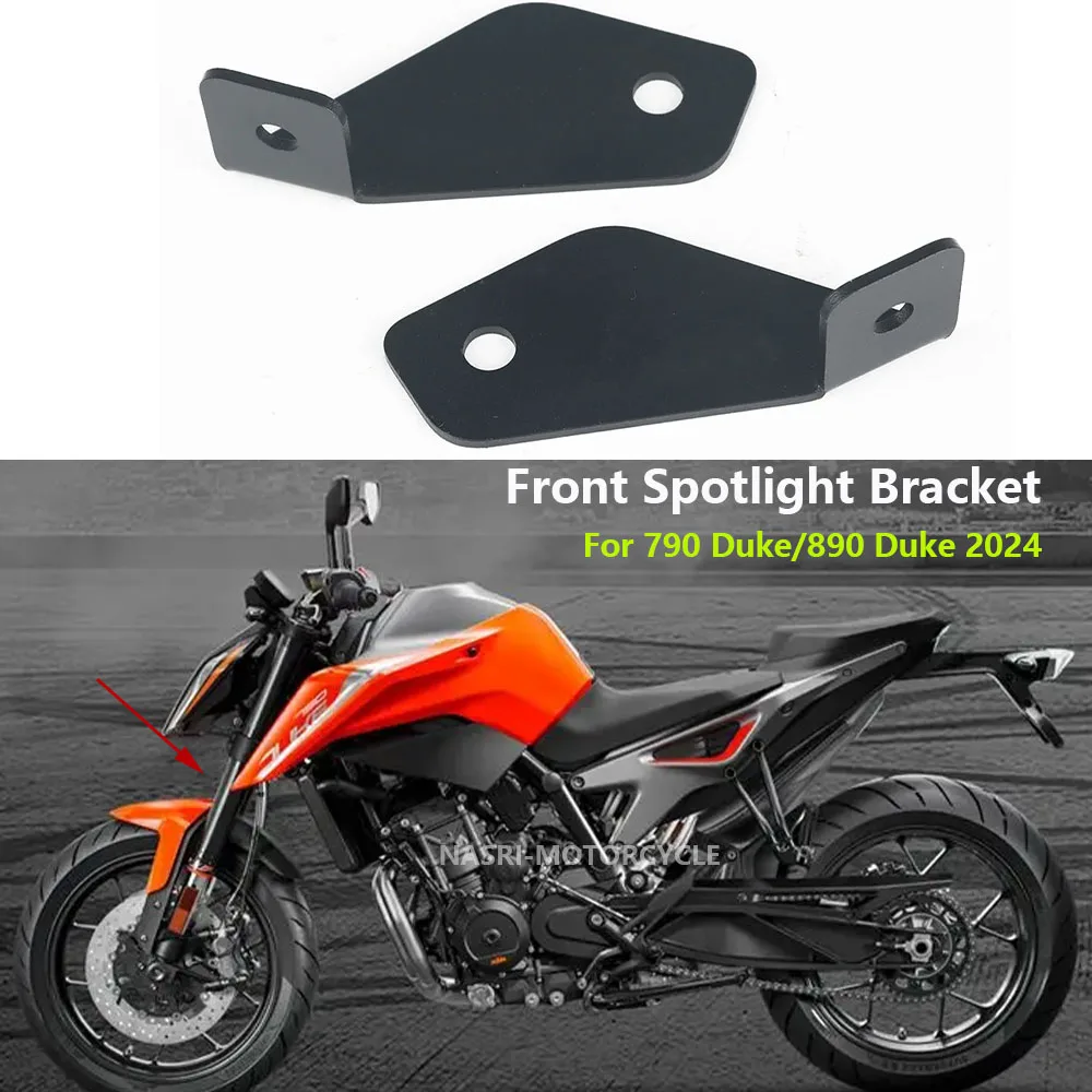 790Duke 890Duke 2024 Motorcycle Front Spotlight Mount Holder Fog Lights Hidden Installation Bracket Stand For 790 Duke 890 Duke