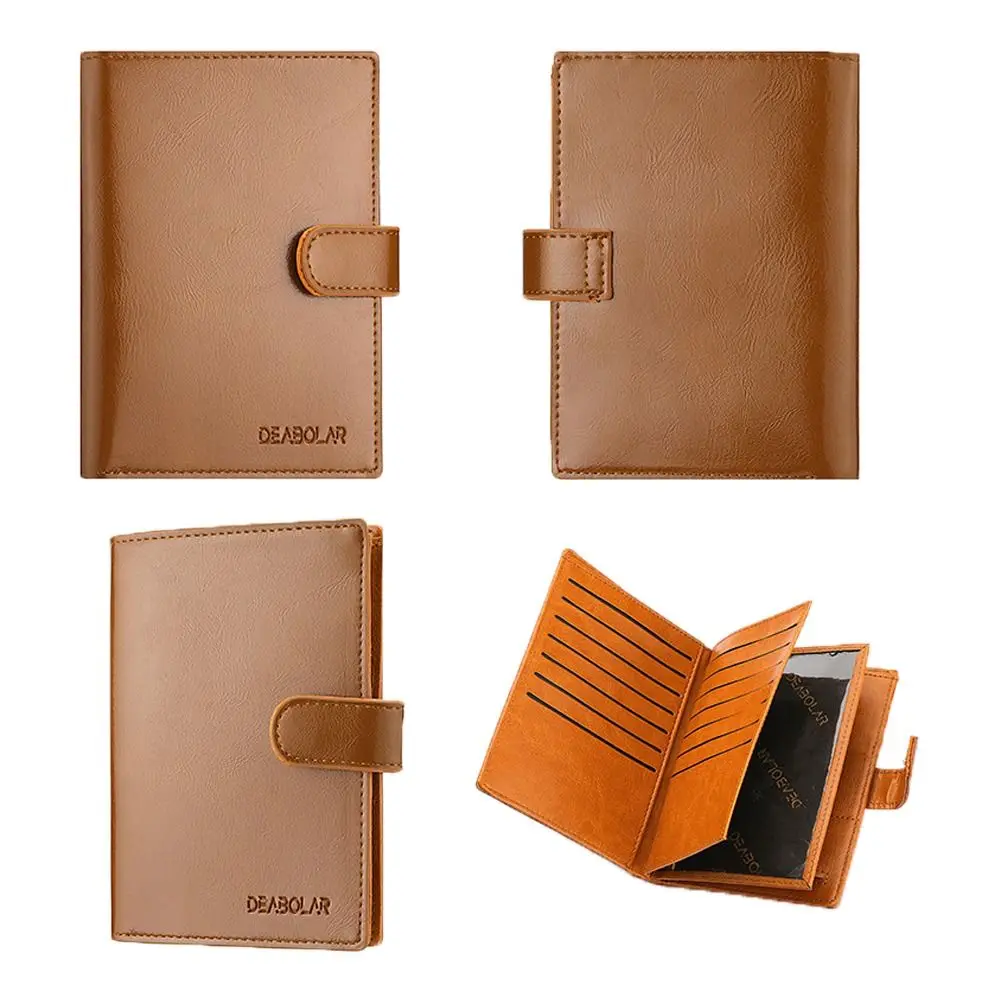 

PU Card Case PU Leather Certificate Storage Bag Men Purse Wallets Passport Protective Cover Women Mony Bag Passport Holder