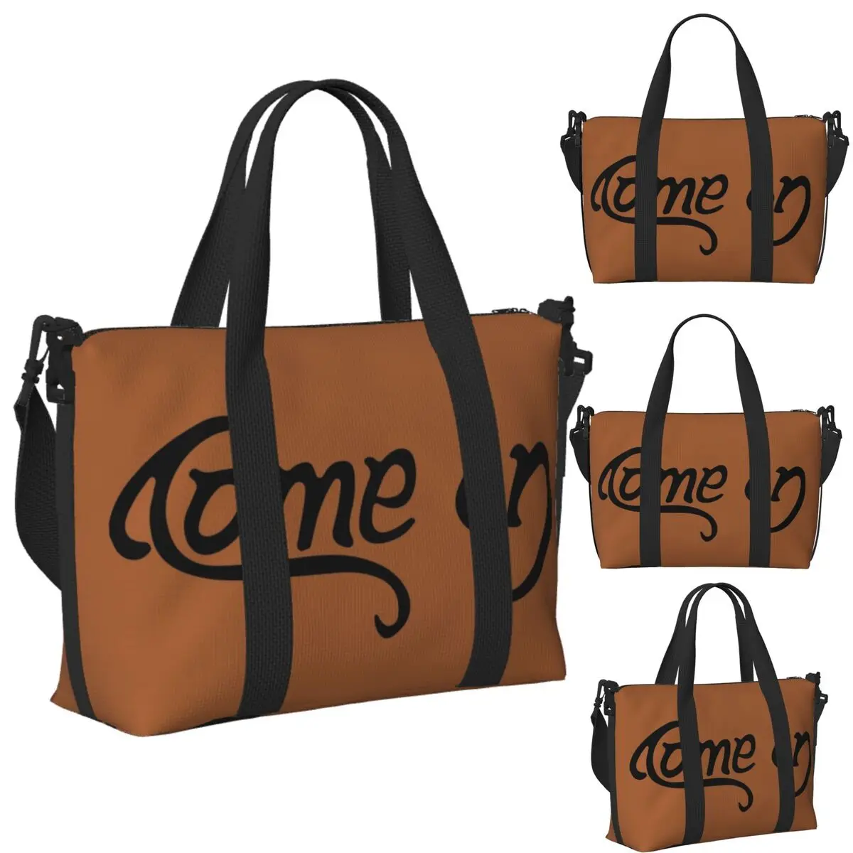 

Custom Come In Go Away Beach Travel Bag Large Capacity Tote Bags for Gym Sport Women Shopping Duffle Shoulder Bag
