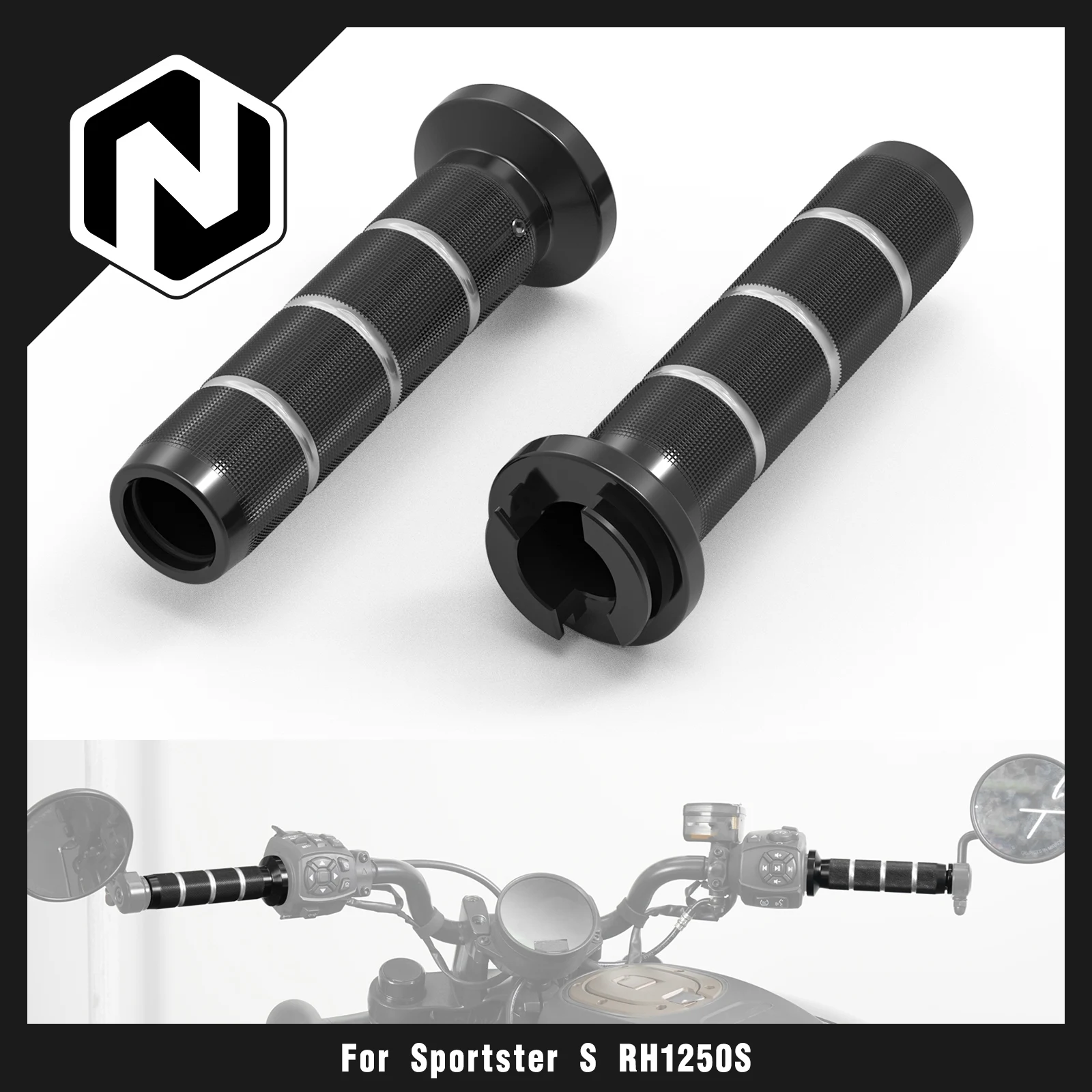 

Motorcycle Handlebar Grips For Harley Pan America 1250 RA1250 RA1250S Sportster S RH1250S 21-24 Nightster RH975 RH975S 2022-2024