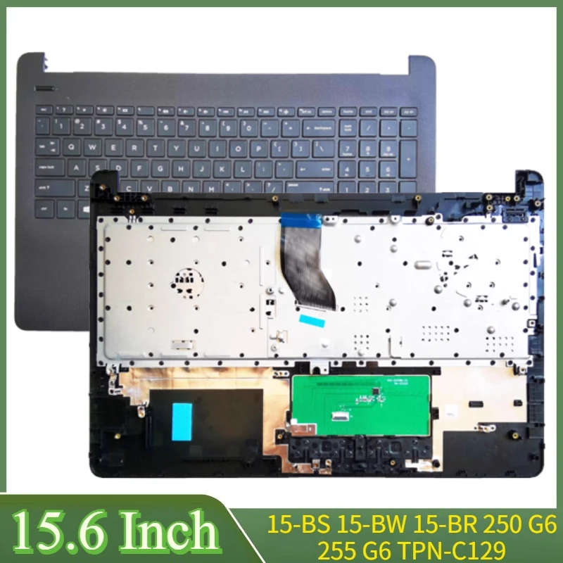 

15.6"New For Pavilion 15-BS 15-BW 15-BR 15T-BS 250 G6 255 G6 256 G6 TNP-C129 TNP-C130 Laptop Palmrest Upper Case Keyboard Bezel