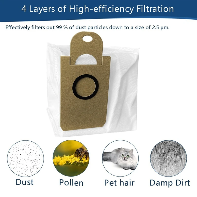 24 Stück für imou l11 l11 pro Roboter Staubsauger Hauptseite bürste Hepa Filter Mop Stoff Staubbeutel Ersatzteile Kit