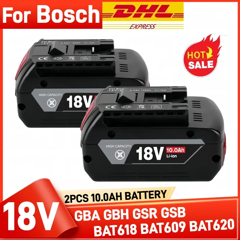

18V Original for Bosch battery, 12000mAh, for power tool GBA GBH BAT609 BAT618 GBA18V80 18650 high-power 10C power battery