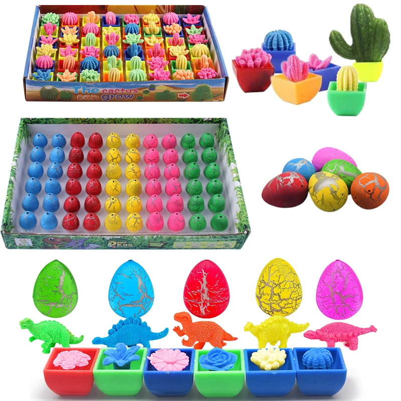 10-20pcs Dinosaur Egg Mini Simulation Potted Plant Water Absorbing Expanding Party Favors Easter Children Day Festival Gift TMZ