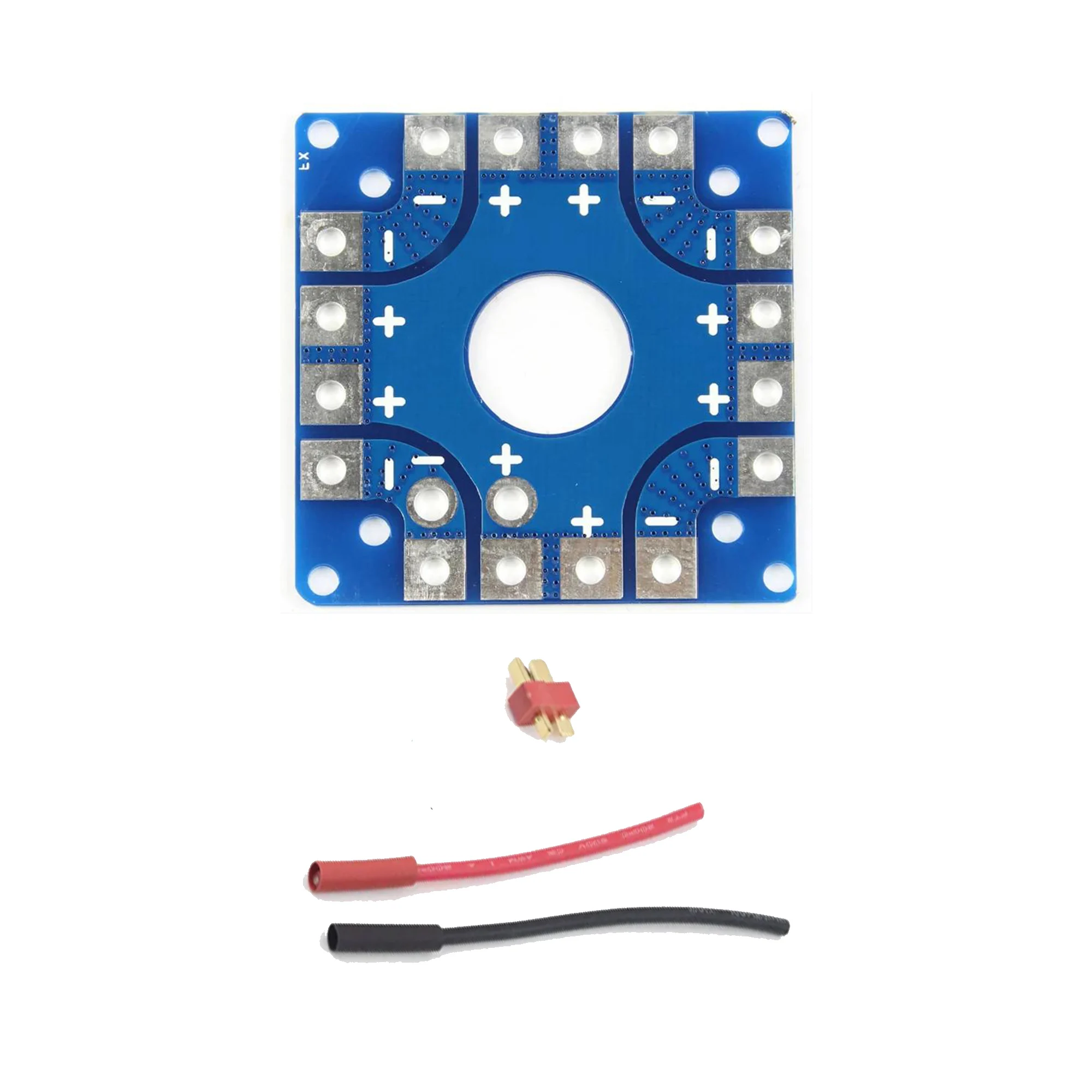 Placa de distribuição de energia de alta corrente 200a/80a fiação pdb 7 oz para 8 esc diy agricultura planta drone rc drone