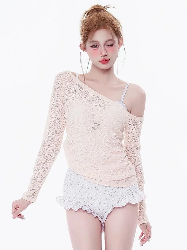 Alice Women's One-Piece Swimsuit 2026 New Long Sleeve Thermal Spring Bathing Suit Slimming Belly Cover up High-End Feeling