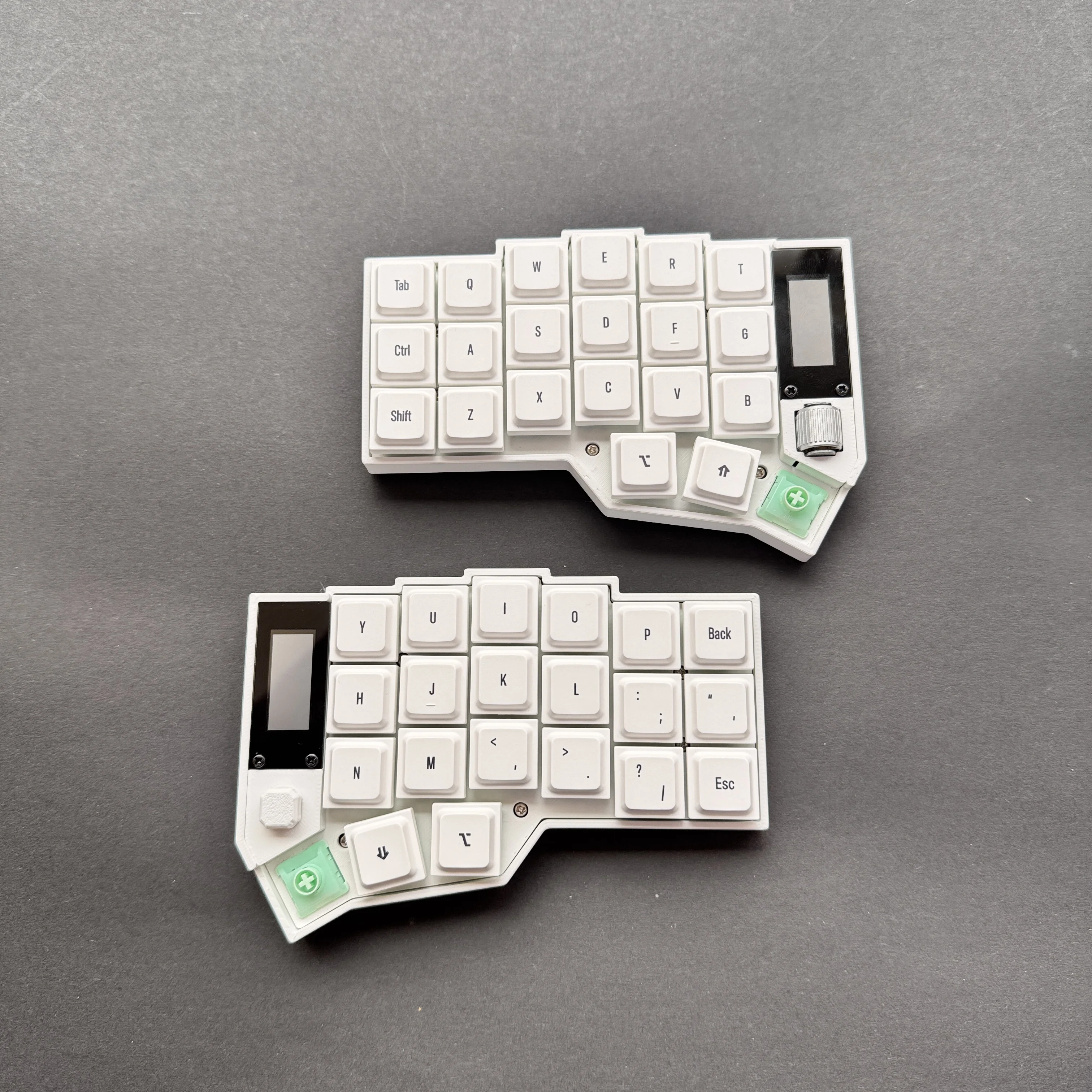 Corne 3X6 Low Profile Split Mechanical Keyboard Compatible Kailh Choc V1 V2 Switch Hot Swap Kit   001roller Joystick Screen ZMK