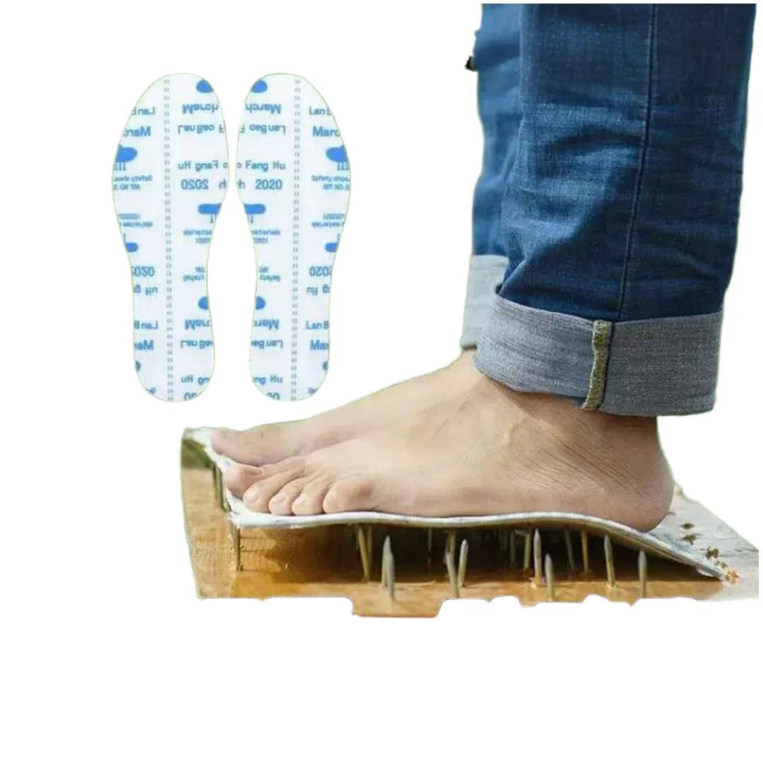 كيفلر حماية العمل النعال تنفس المضادة للثقب عالية المرونة بولي PU العزل حماية ثقب القدم لأحذية السلامة