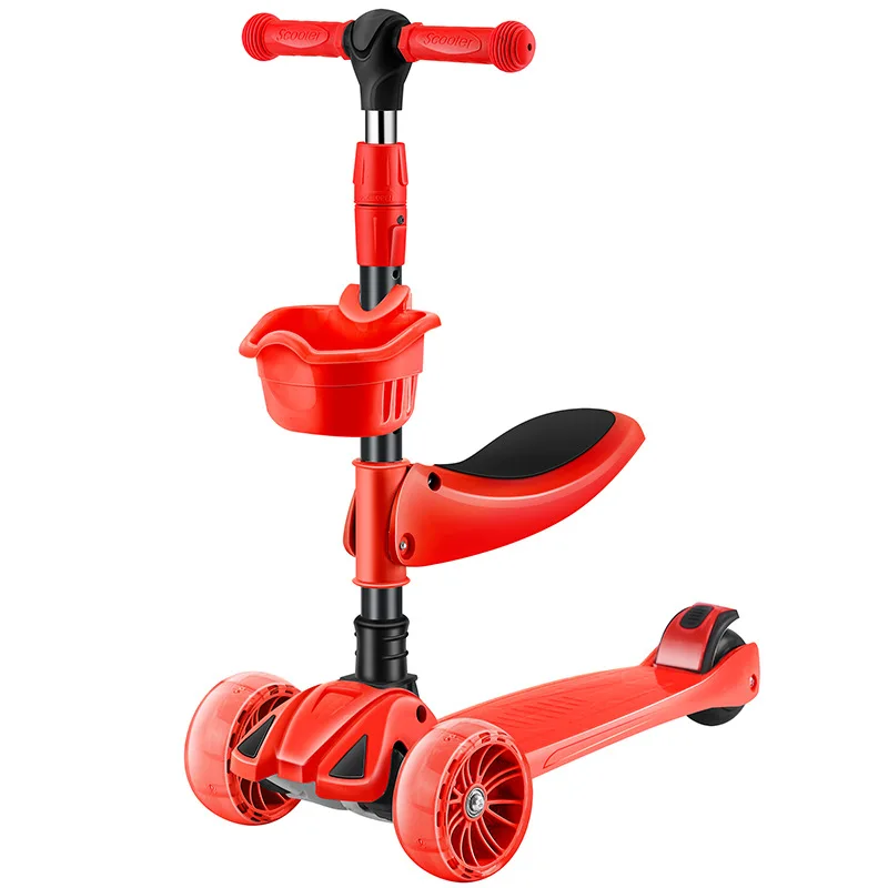 Il nuovo Scooter pieghevole 3 in 1 puรฒ sedersi e scivolare