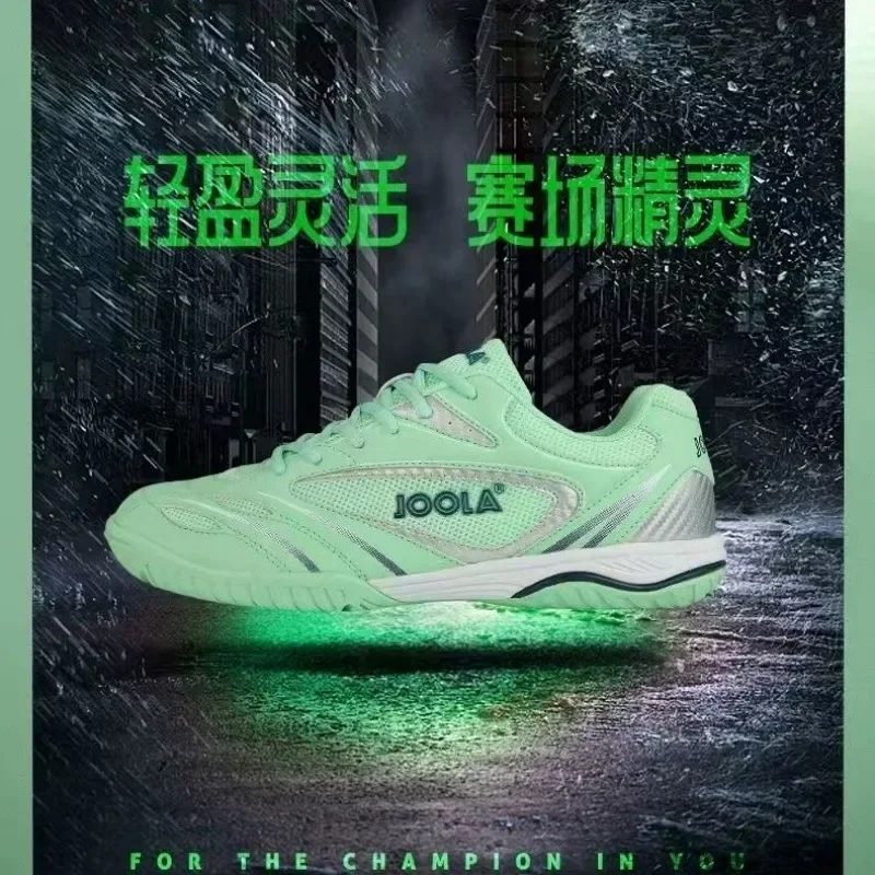 

2026 Table Tennis Shoes Men Green White Sport Court Shoes Badminton Shoes For Mens Comfortable Gym Shoe
