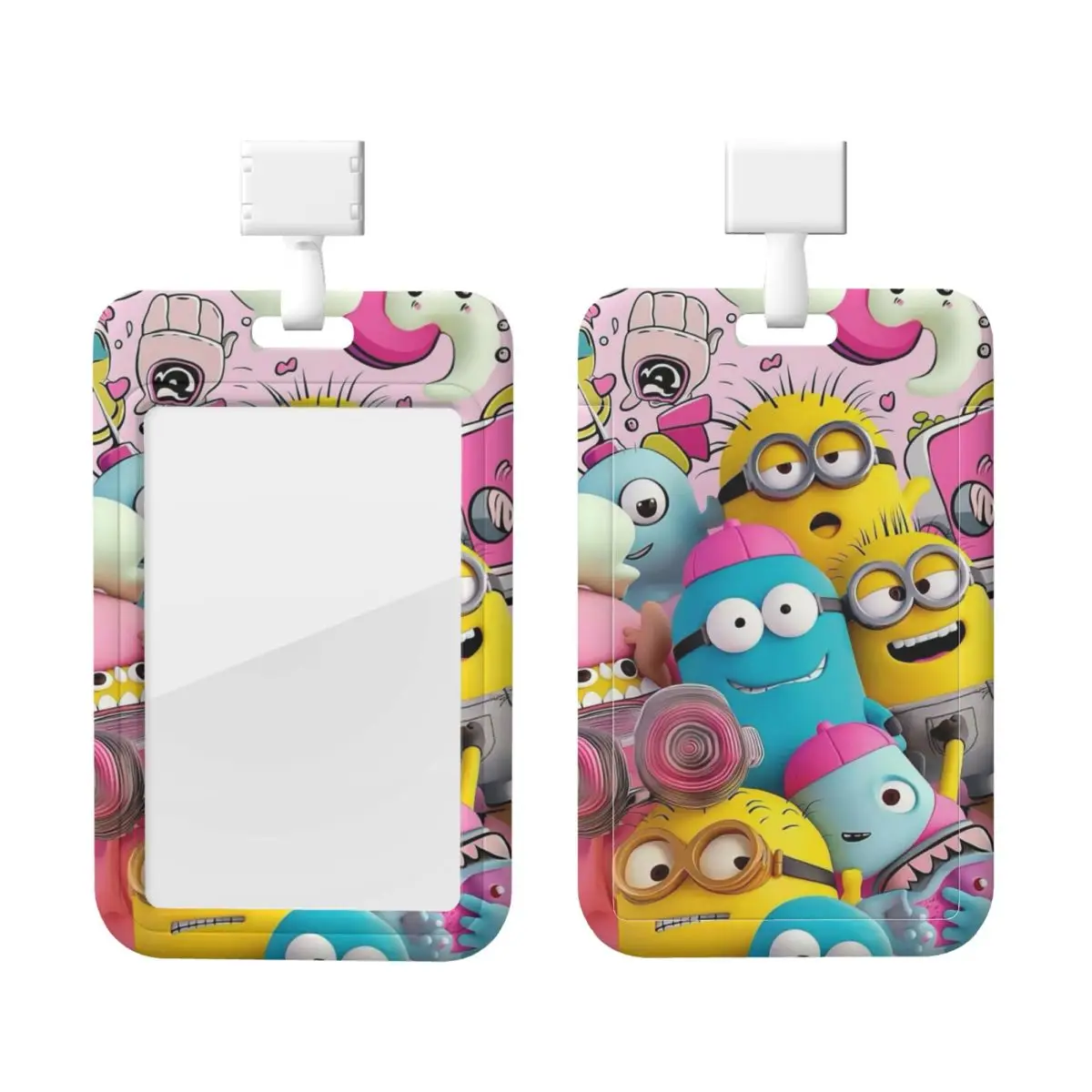 

Пользовательские держатели для бейджей M-Minions, держатели для карт метро, студенческий кампус, ремешок для карт, школьные аксессуары для учетных данных