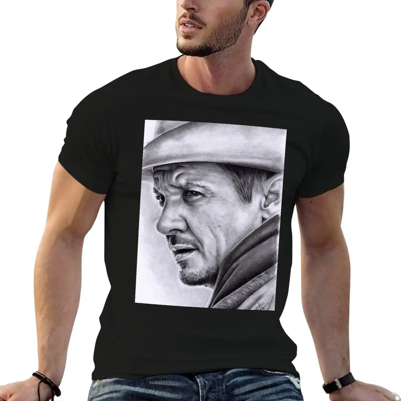 

men Renner Jeremy shirts soft for man T-Shirt cotton shirts t t shirts man man cotton t for g