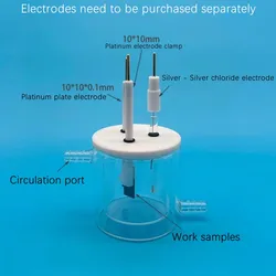 Electrochemical Experiment of C003 Water Bath Controlled Temperature Double layer Five port Sealed Electrolytic Cell