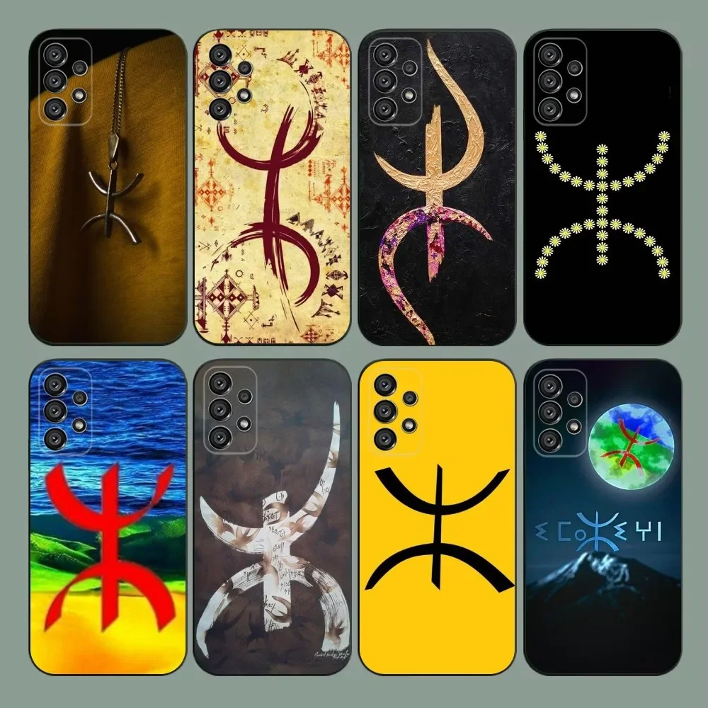 

Amazigh Berber Flag Phone Case For Samsung Galaxy A20,A21s,A22,A31,A32,A52,A53,A72,73,A80,A91 Soft Black Cover