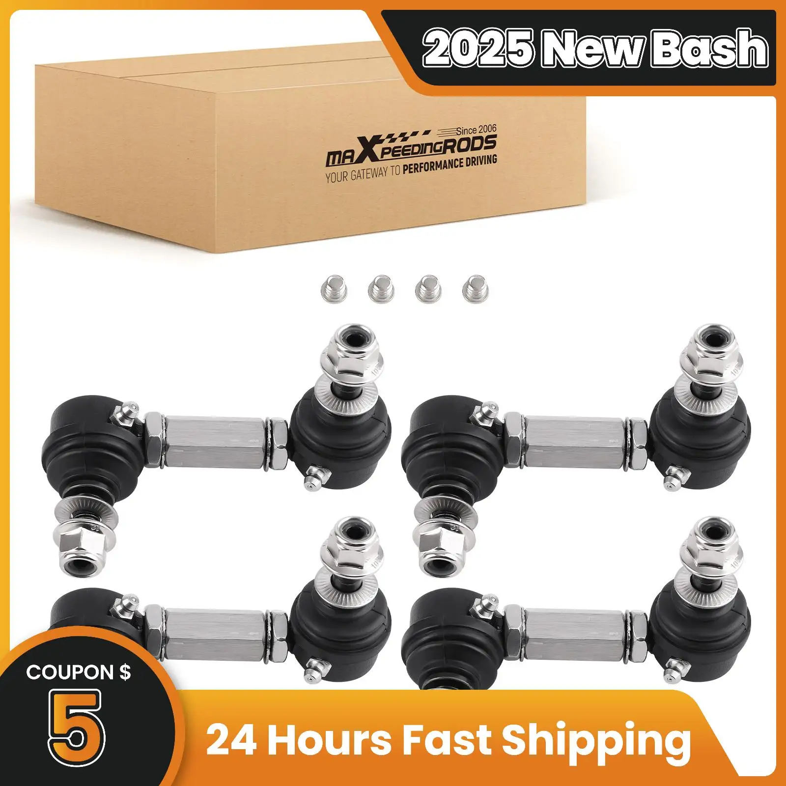 

4 Sway Bar End Links for 8th Gen for Honda Civic 2006-2011 K750125，K750126，K80768，K80769