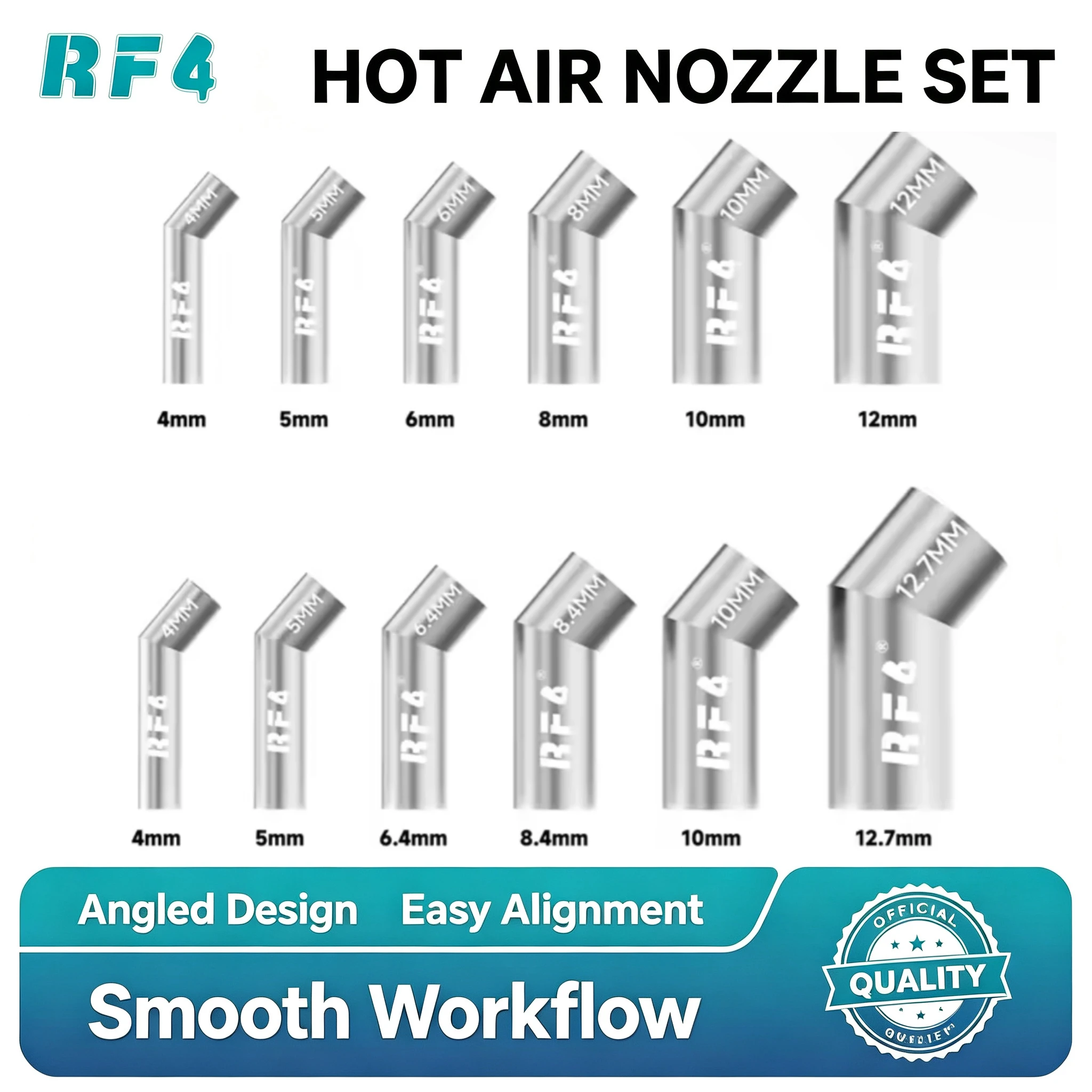 Hot Air Rework Station 861Dw - RF4 RF-R6A/B 6 in 1 Diagonal