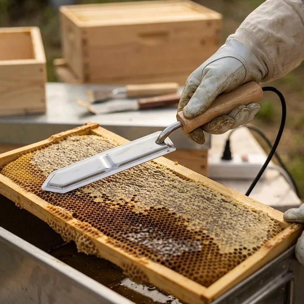 1pcs Electric Honey Extraction Knife=, Heated Uncapping Tool For Beekeepers Fast Wax Cutting For Smooth Harvesting