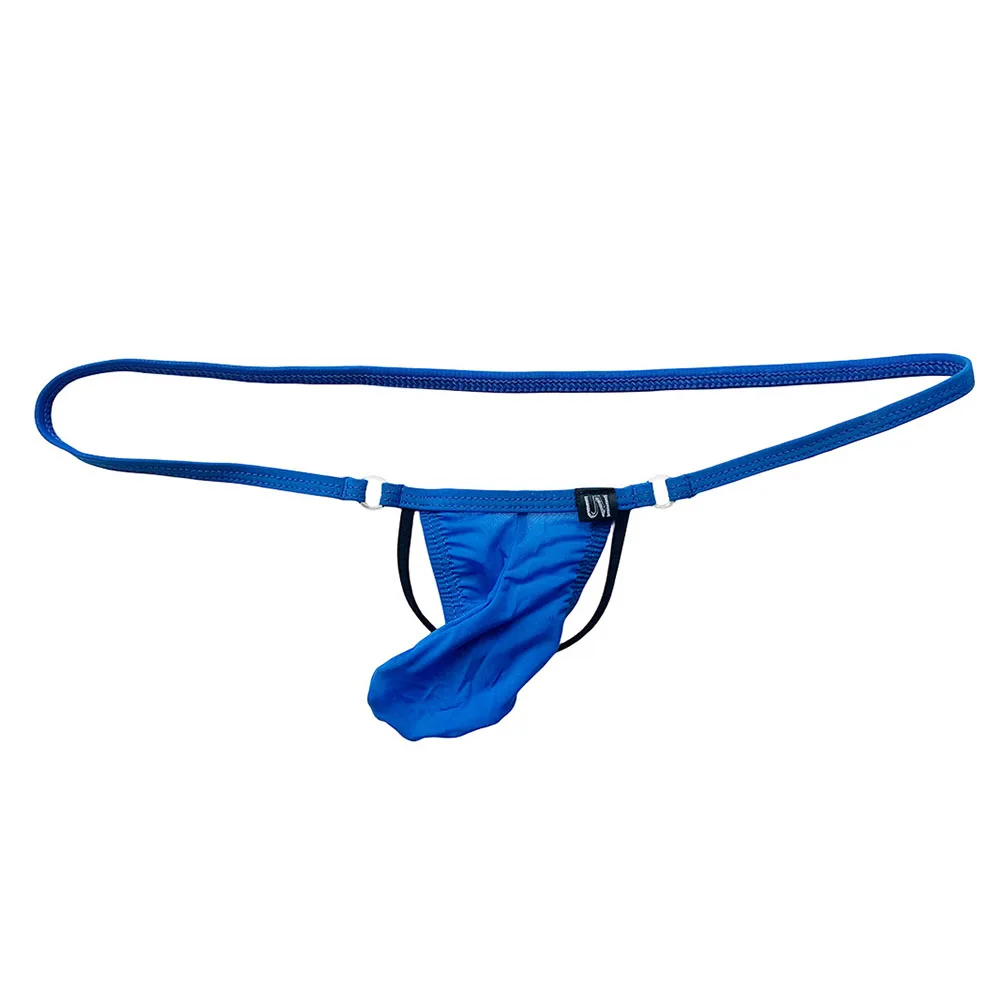 Men Large Pouch Egg Tray Men's Boxer Briefs G-string Thongs Thin Belt T-Back Erotic Gay Sissy Underwear Panties Men Underpants