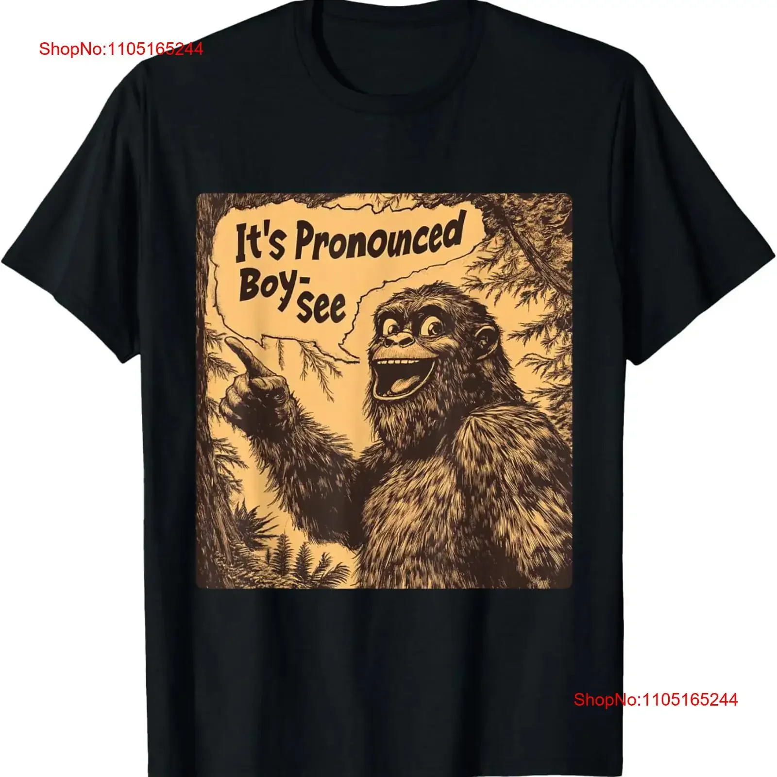 تي شيرت It's Pronounced Boy See مضحك تي شيرت عتيق مغسول مريح وأنيق غير رسمي ملابس الشارع ناعمة قابلة للتنفس ممتدة قليلاً #1