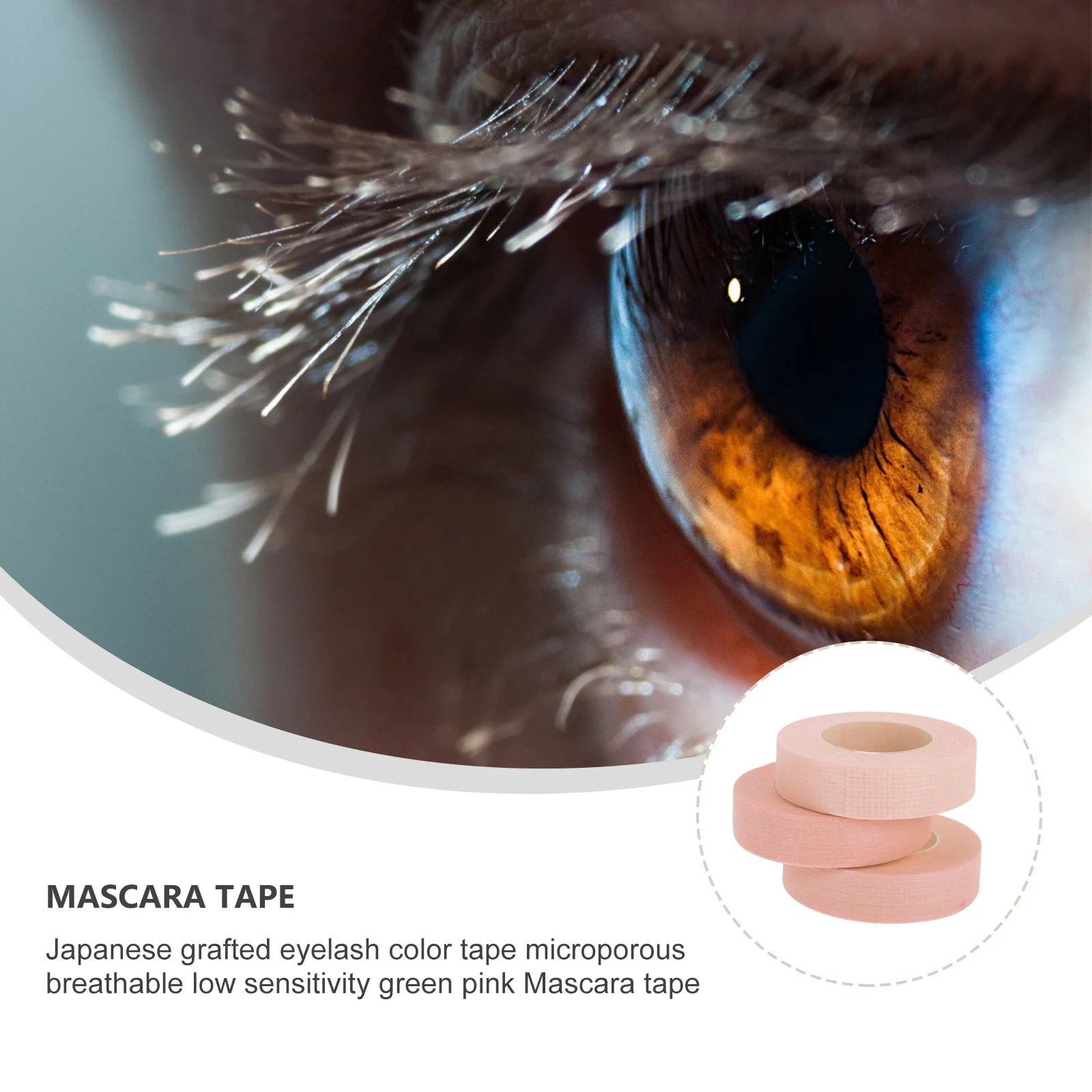 

3Pcs Eyelash Grafting Auxiliary Tape Breathable Self-Adhesive Lash Isolation for Professional Makeup Eyelash Tapes