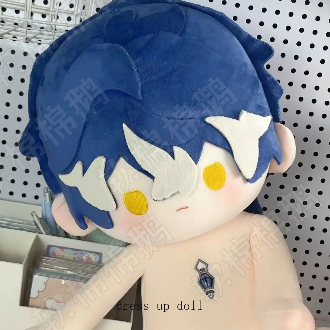 

Аниме Genshin Impact Flins, плюшевая кукла для косплея, милые плюшевые подушки с героями мультфильмов, поза для сидения, 40 см, рождественские подарки