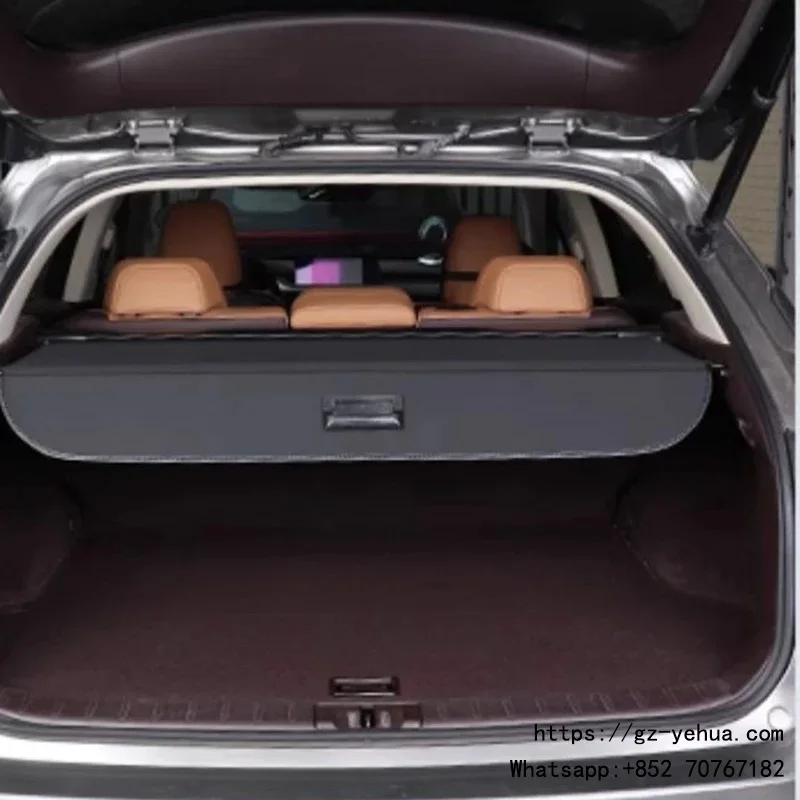 For Changan CS35 Plus 2020-2023 Car Retractable Rear Trunk Curtain Cover Organizer Privacy Security Screen Shield Shade Cargo