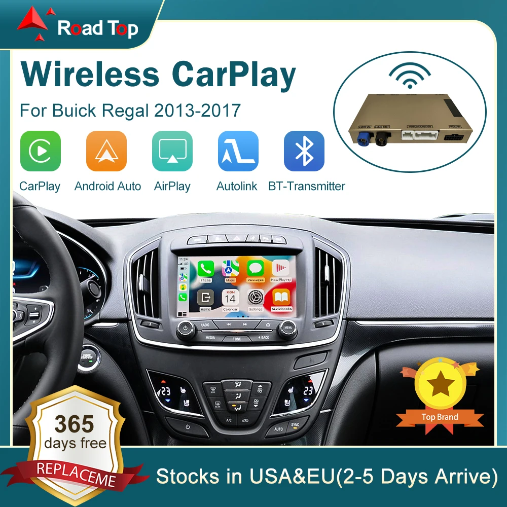 Carplay אלחוטי עבור אות croplse regal opel 2013-2017 lacrosse 8 "מסך אוטומטי אנדרואיד מראה הפונקציה airplay מכונית משחק