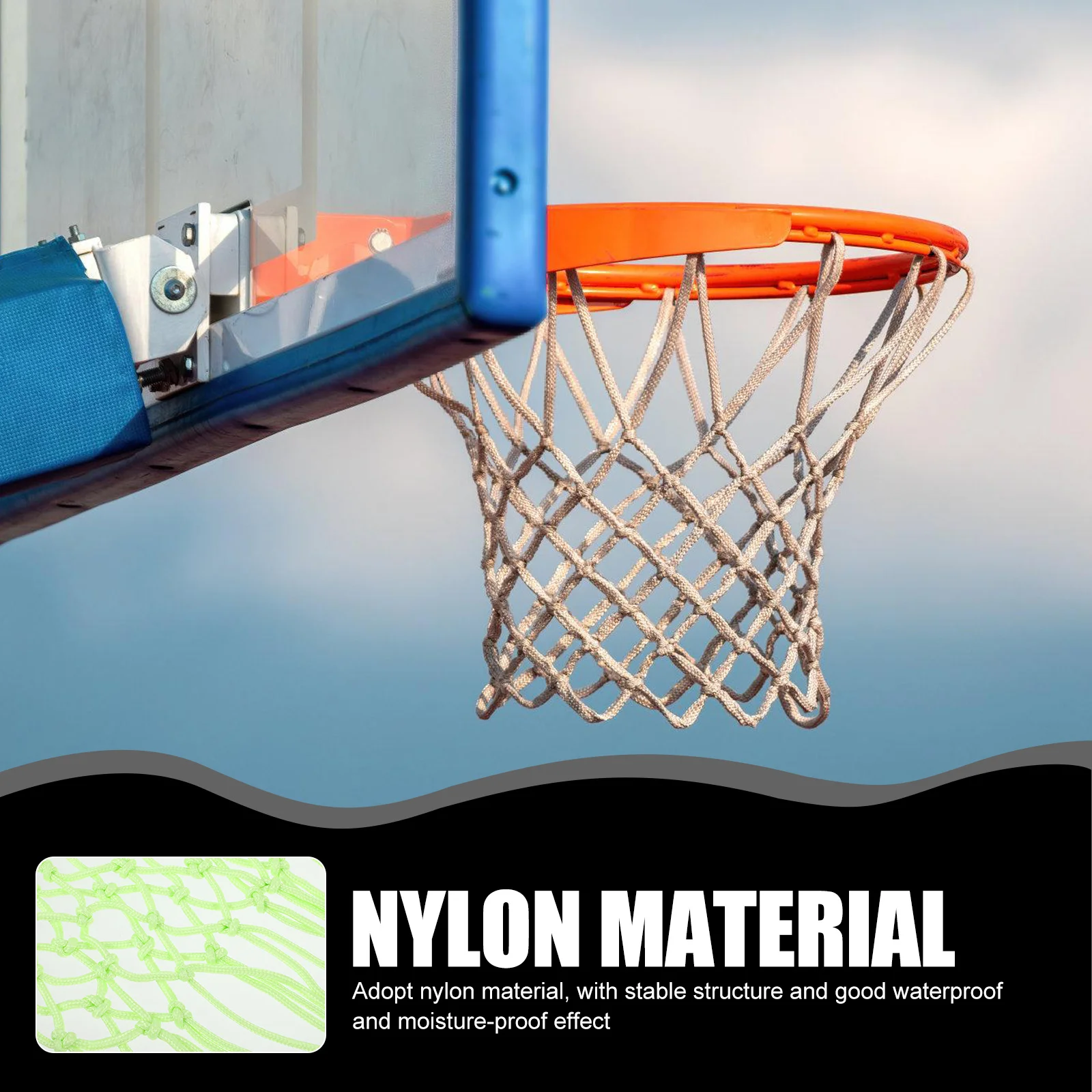 

Светящаяся баскетбольная сетка, прочная водонепроницаемая замена для использования в помещении и на открытом воздухе, для стандартных баскетбольных сеток, спортивные
