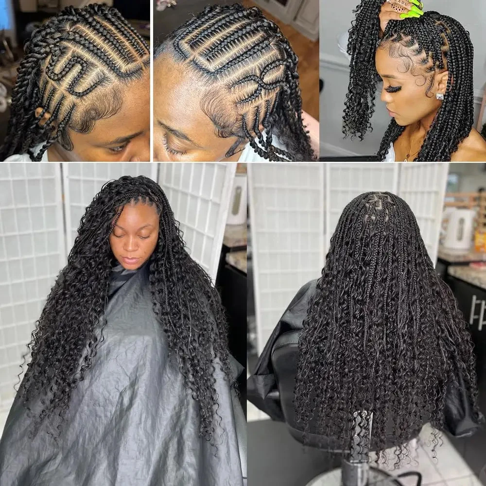 Trança de cabelo humano onda profunda em massa para trança sem trama profunda encaracolado trança de cabelo para boho tranças cabelo humano virgem brasileiro