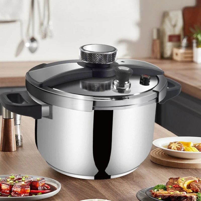 

5L/ 7L Professional Pressure Canner 304 Stainless Steel Fast Heating Cooking Pot for Camping Family Household Pressure Cookers