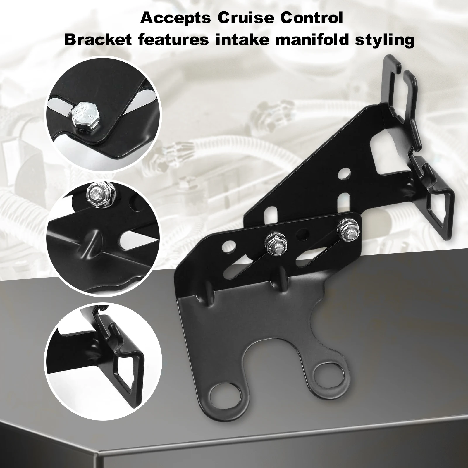 

8031 Carb Throttle Cable Bracket Transmission Cable Bracket Fit for Chevy 396-454 BBC 265-400 SBC