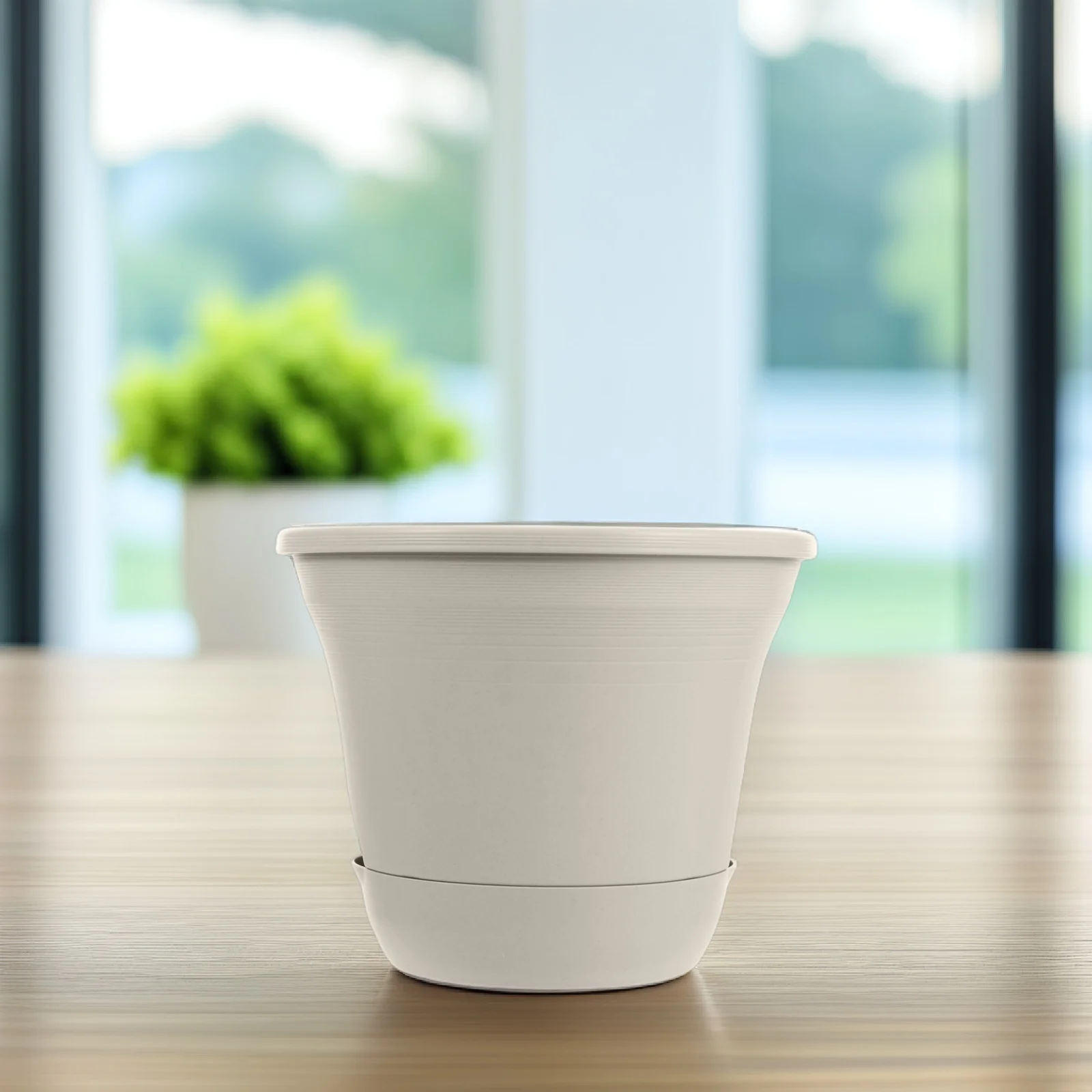 

Self Watering Planter Automatic Storage Basin Plants Water Pot Absorption Design Durable High Quality Material Flower Pot Garden