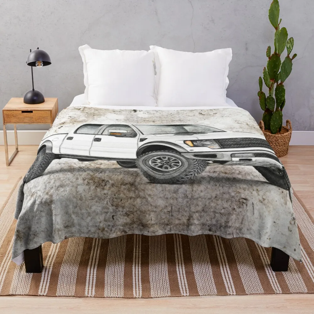 

My F-150 Throw Blanket flannels sofa blanket with tassels crochet blankets soft big blanket