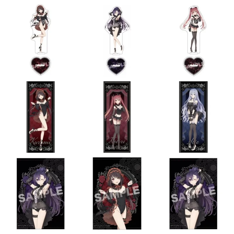 Date A Live 15CM Origami Tobiichi Tohka Yatogami Kurumi Tokisaki Kotori Itsuka Key Chains Acrylic Stand Model Desk Decorations