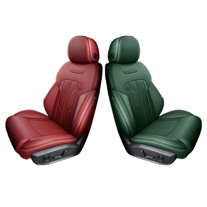 

Hot-selling Customization Cowhide Material Modify Kits Full Cover Car Seat Leather Cover Leather Universal Car Seat Covers