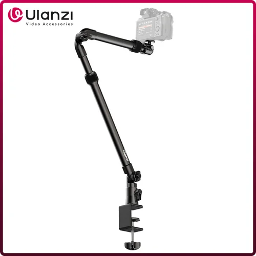Ulanzi ZJ02 soporte de brazo Flexible para cámara soporte de escritorio brazo extensible para cámara DSLR transmisión en vivo fotografía de naturaleza muerta
