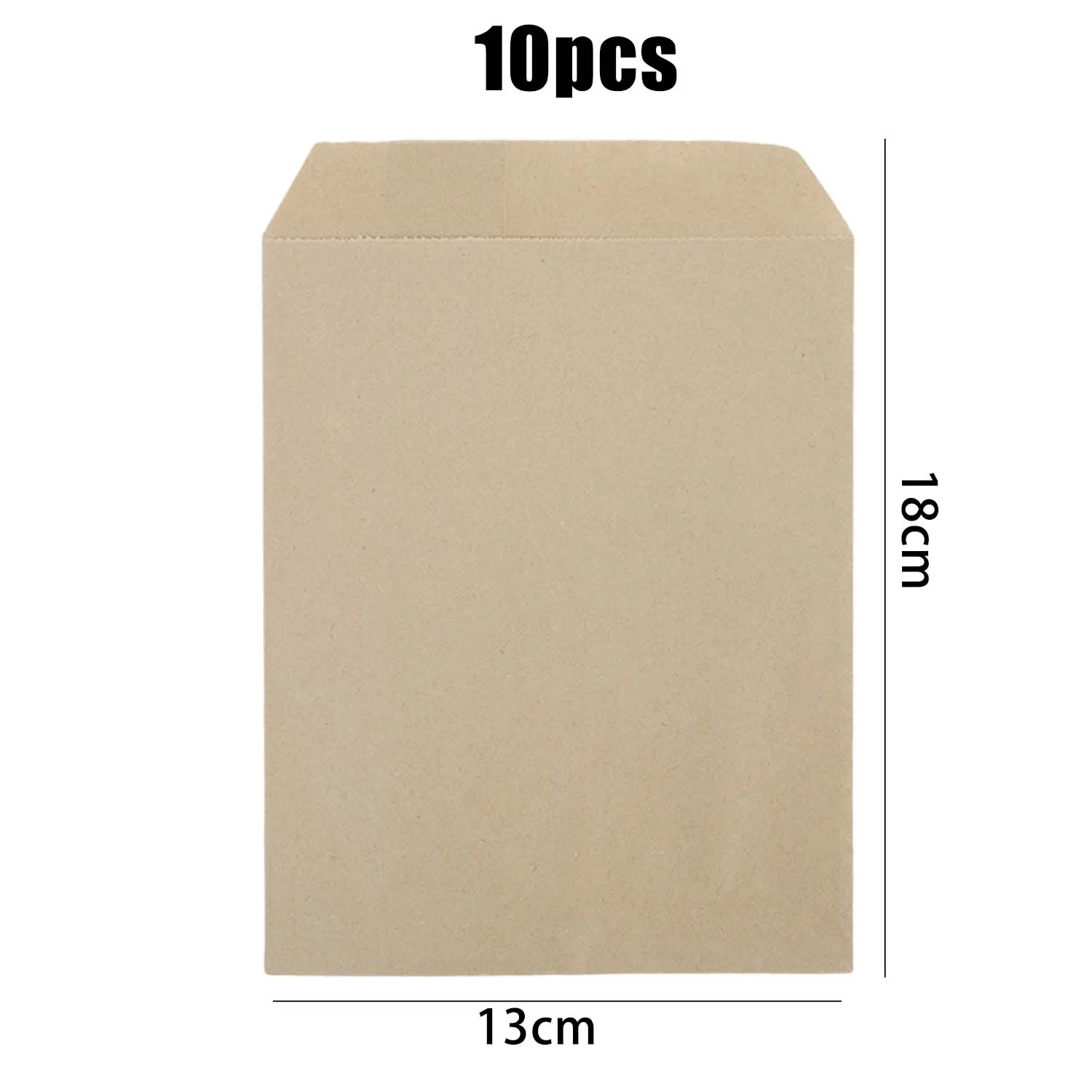 10–100 Stück Party-Geschenktüten, Kraftware-Umschläge, Warenbeutel für Snacks, Kekse, Popcorn, Süßigkeiten, Sandwich, Geschenktüten, 10 x 15 cm/13 x 18 cm – Detail 14