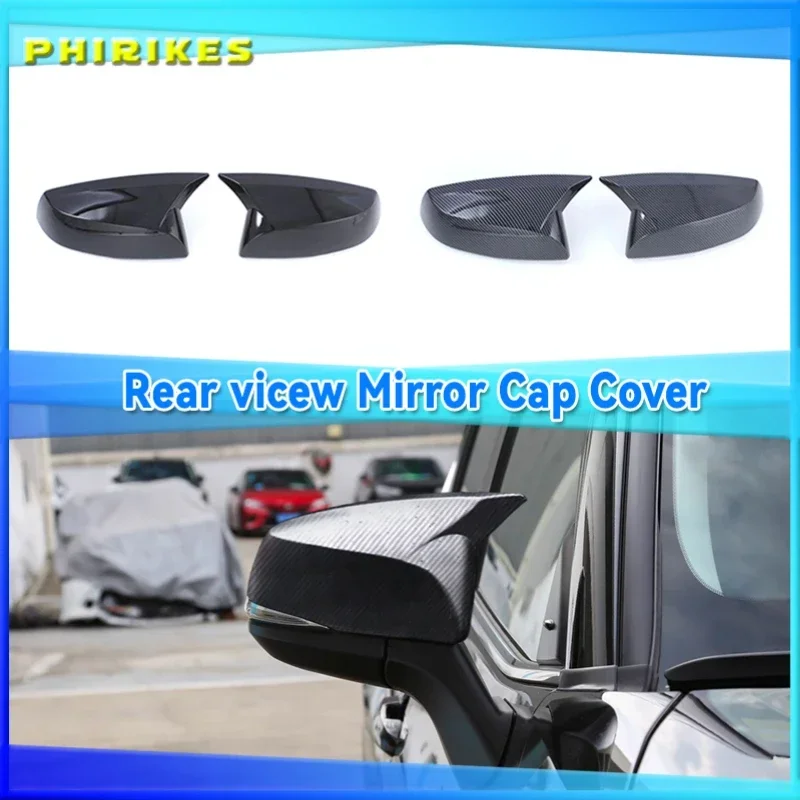 

Carbon Fiber Car Rearview Mirror Cover Side Door Wing Trim for Toyota RAV4 Highlander Sienna 2019 2020 2021