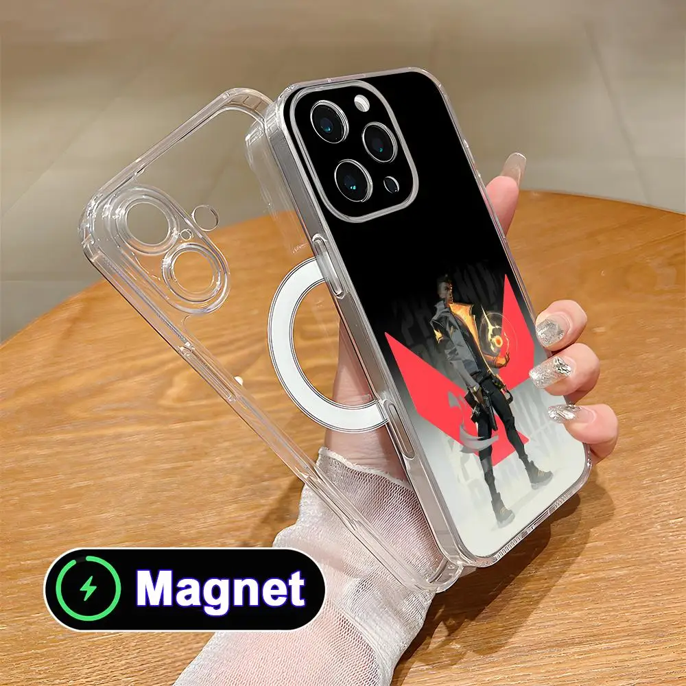 

Valo Phoenix Phone Case for iPhone 17 16 15 14 13 12 11 Air Pro Max Plus Mini Soft TPU Clear Magsafe Cover