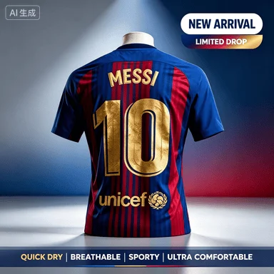 2026 New Messi # 10 Football Jersey - for Outdoor Sports, Quick Drying, Lightweight and Comfortable - for Parents and Children