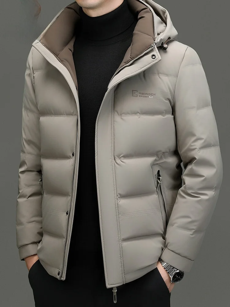 

Pierre Cardin Men's down Jaet Autumn Winter Thiened Lightweight Hooded Du down Coat Warm Casual Sle Regular Fit