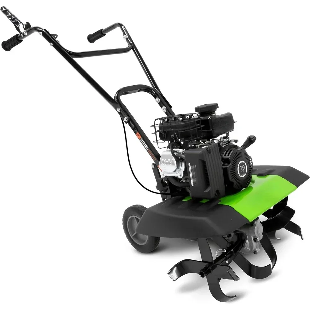 Hot Sales79cc 4-Cycle Viper Engine, Gear Drive Transmission, Forged Steel Tines, Multiple Tilling Widths