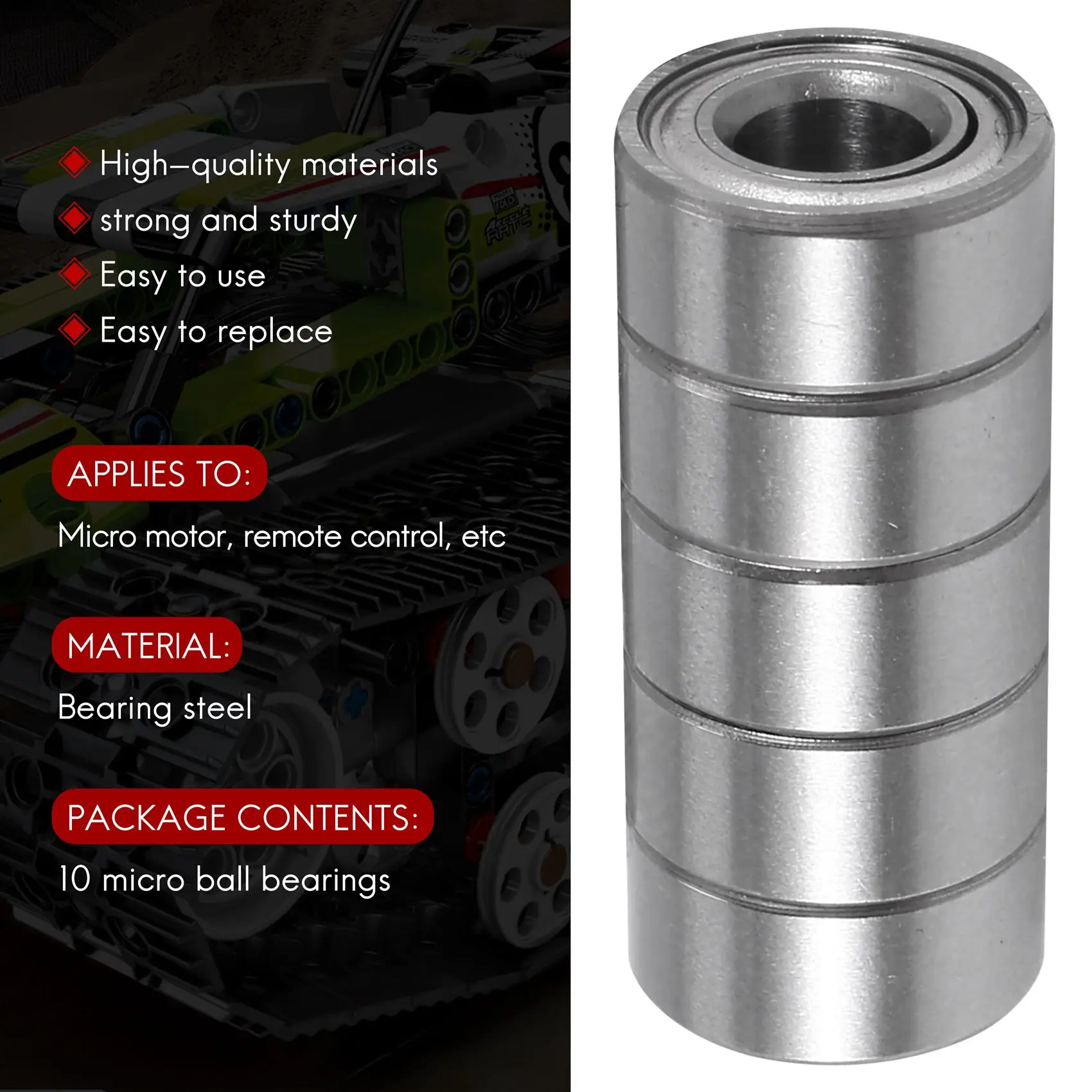 684ZZ Подшипник 4x9x4 мм ABEC-5 (10 шт.) Миниатюрные шарикоподшипники 684 Z ZZ 684-2Z HOT